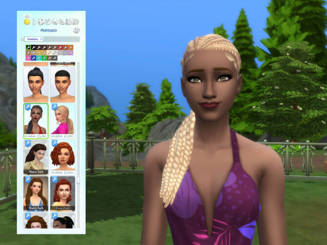 Sims 4 Kira Braids Hair at My Stuff Origin
