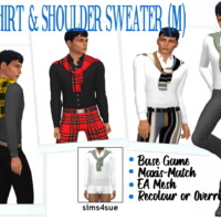 Bg Shirt & Shoulder Sweater (m)