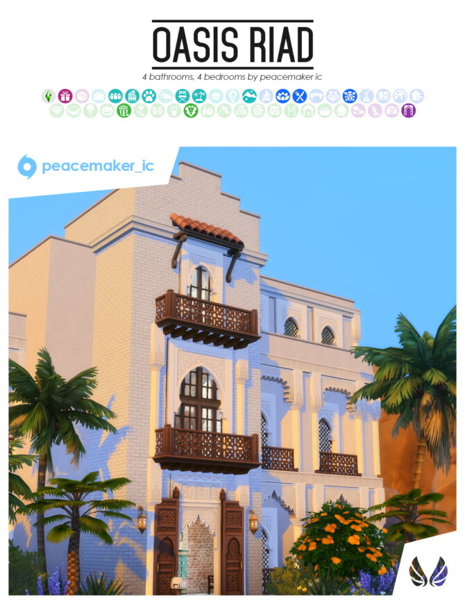 Sims 4 Oasis Riad at Simsational Designs
