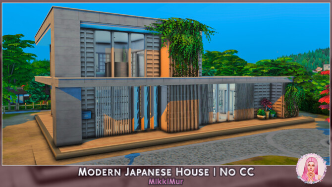 Sims 4 Modern Japanese House at MikkiMur