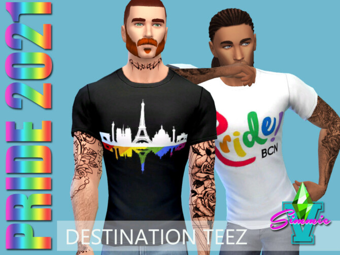 Sims 4 Pride21 Destination Teez by SimmieV at TSR