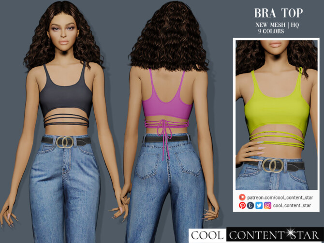 Sims 4 Bra Top by sims2fanbg at TSR