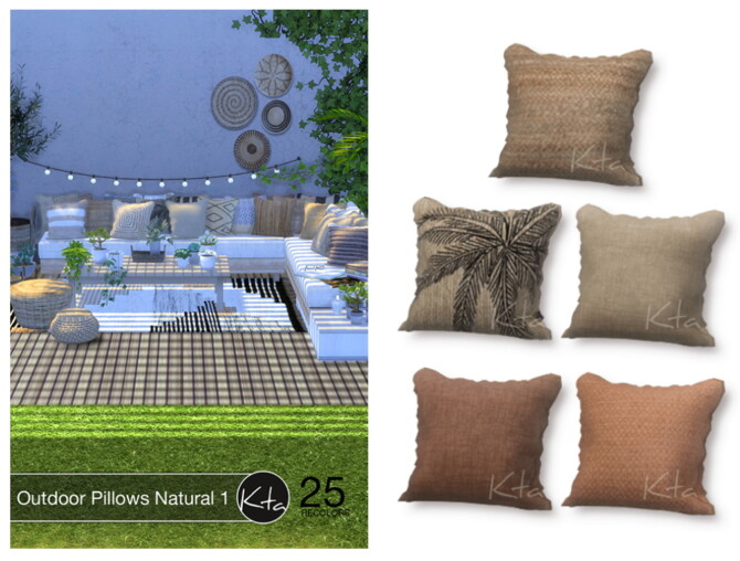 Sims 4 Outdoor Pillows Natural 1 at Ktasims