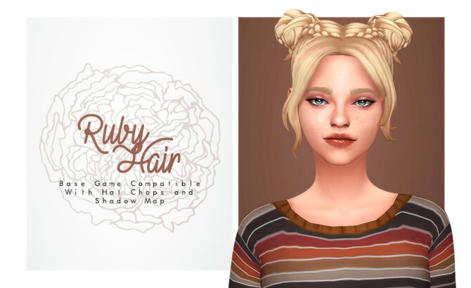 Sims 4 Ruby Hair at Isjao
