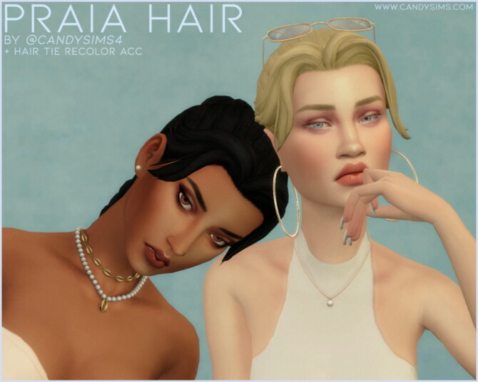 Sims 4 PRAIA BRAIDED HAIR at Candy Sims 4
