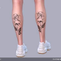 Rose N2 Tattoo By Angissi