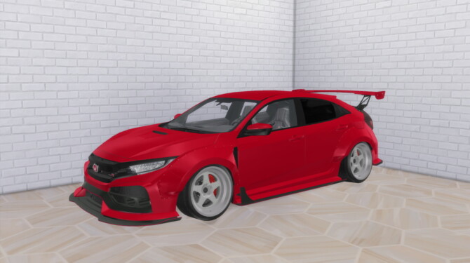 Sims 4 2018 Honda Civic Type R Widebody at Modern Crafter CC