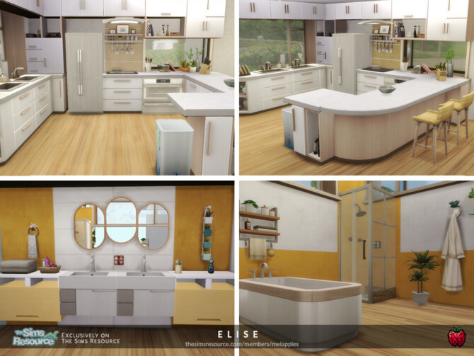 Sims 4 Elise house by melapples at TSR
