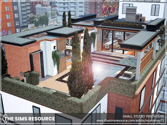 Sims 4 Small Studio Penthouse by Moniamay72 at TSR