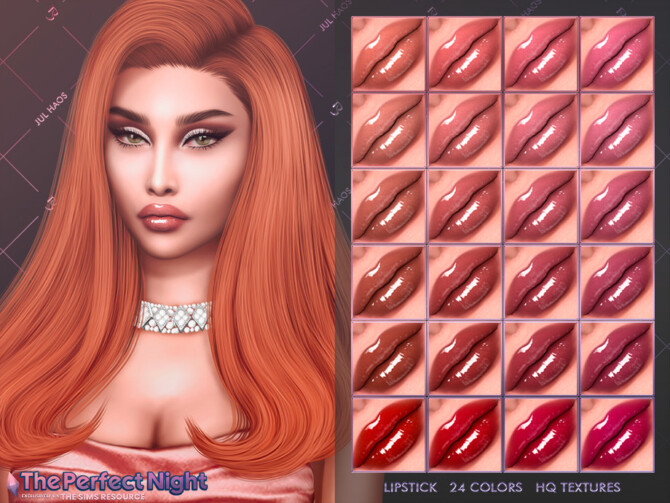 Sims 4 THE PERFECT NIGHT LIPSTICK by JUL HAOS at TSR