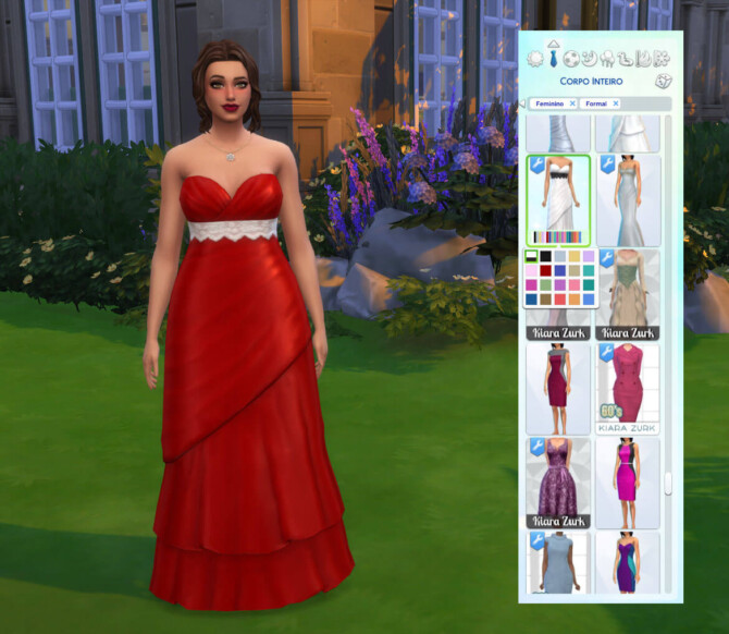 Sims 4 School Dress Lace Tier at My Stuff Origin