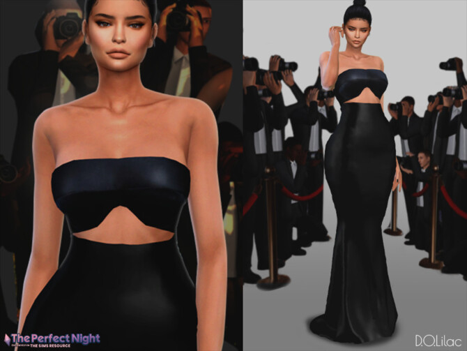 Sims 4 Kylie Jenner Dress DO133 by D.O.Lilac at TSR