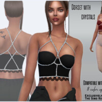 Corset With Crystals By Sims House