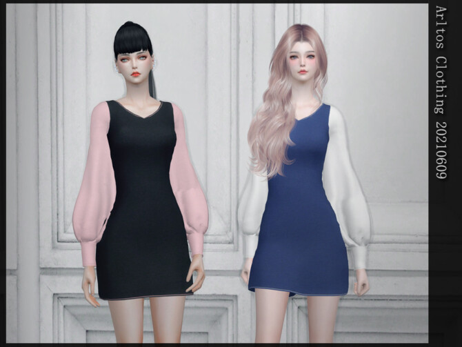 Sims 4 Dress 20210609 by Arltos at TSR