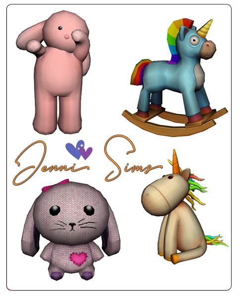 Sims 4 Cute unicorns (4 ITEMS) at Jenni Sims