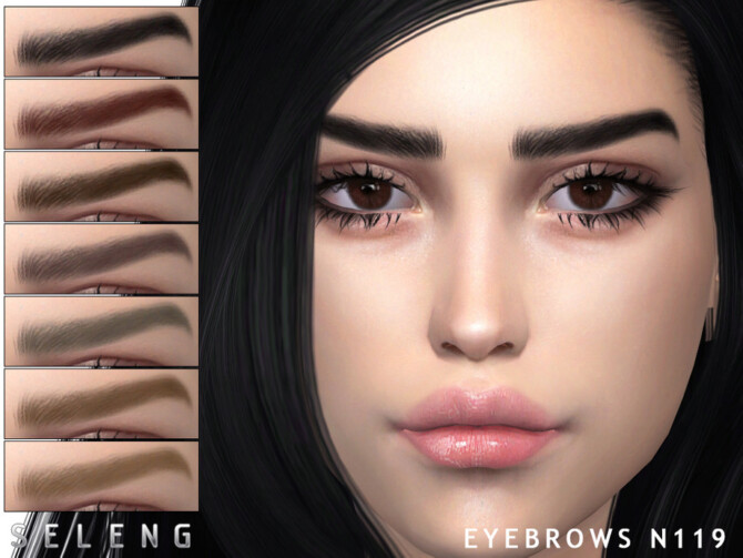 Sims 4 Eyebrows N119 by Seleng at TSR