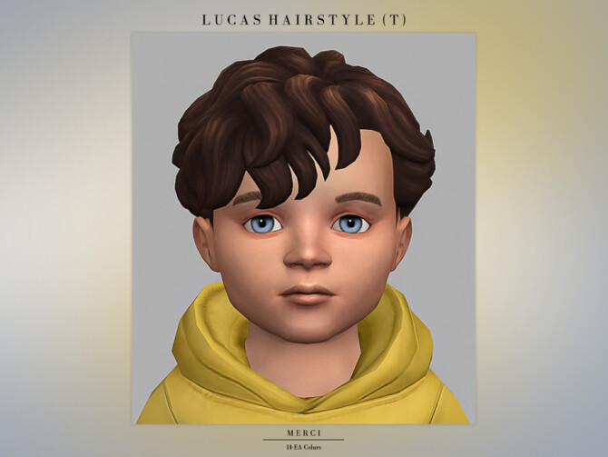 Sims 4 Lucas Hairstyle Toddler by Merci at TSR