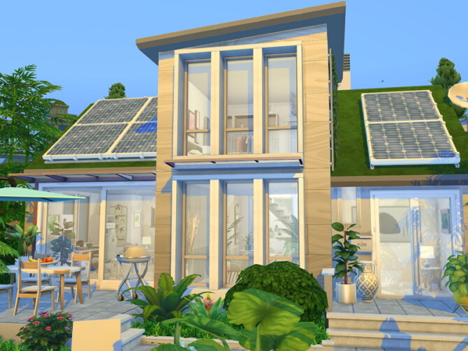 Sims 4 Modern Eco House by Flubs79 at TSR