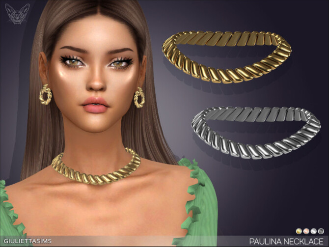 Sims 4 Paulina Necklace by feyona at TSR