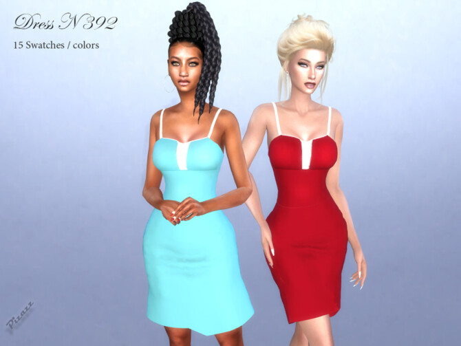 Sims 4 DRESS N 392 by pizazz at TSR