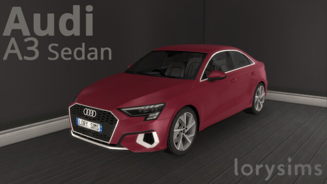 Sims 4 2021 Audi A3 Sedan at LorySims