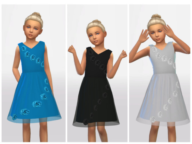Sims 4 Girls Dress 0530 by ErinAOK at TSR