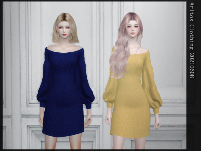 Sims 4 Dress 20210608 by Arltos at TSR