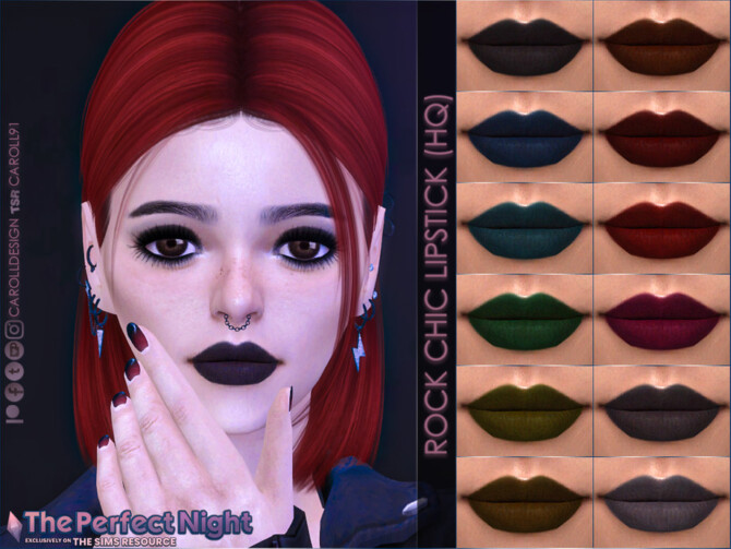 Sims 4 Rock Chic Lipstick by Caroll91 at TSR