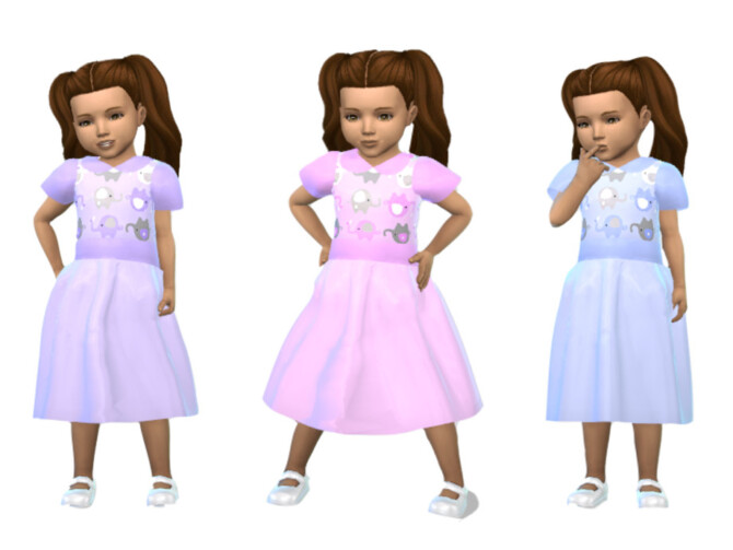 Sims 4 Toddler Dress 0512 by ErinAOK at TSR
