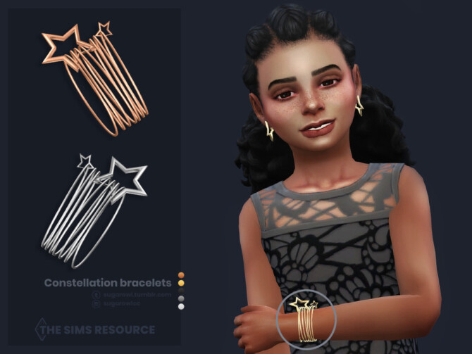 Sims 4 Constellation bracelets Kids version by sugar owl at TSR