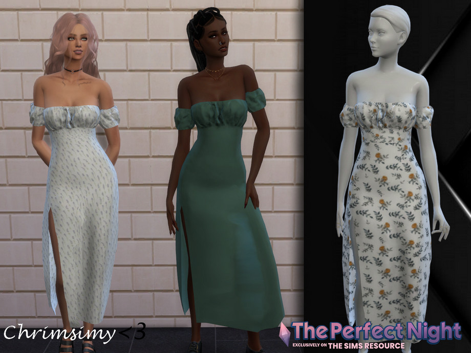 Sims 4 Cc Slit Dress