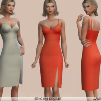 Cami Slit Dress By Ekinege