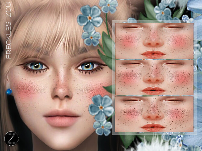 Sims 4 FRECKLES Z08 by ZENX at TSR