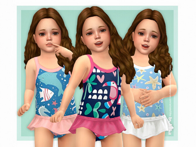 Sims 4 Toddler Swimsuit P17 by lillka at TSR