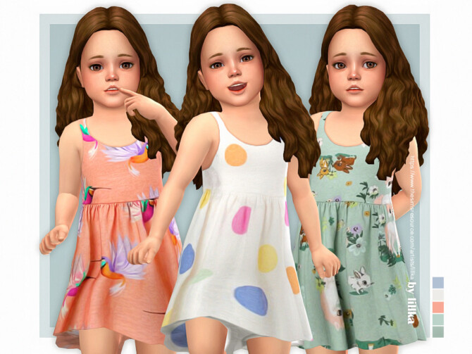 Sims 4 May Dress by lillka at TSR