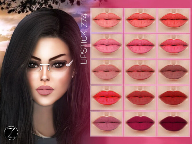 Sims 4 LIPSTICK Z74 by ZENX at TSR