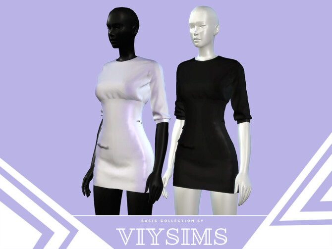 Sims 4 Dress II Basic Collection by Viy Sims at TSR