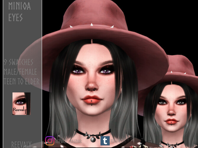Sims 4 Minioa Eyes by Reevaly at TSR