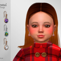 Crystal Earrings Toddler By Suzue