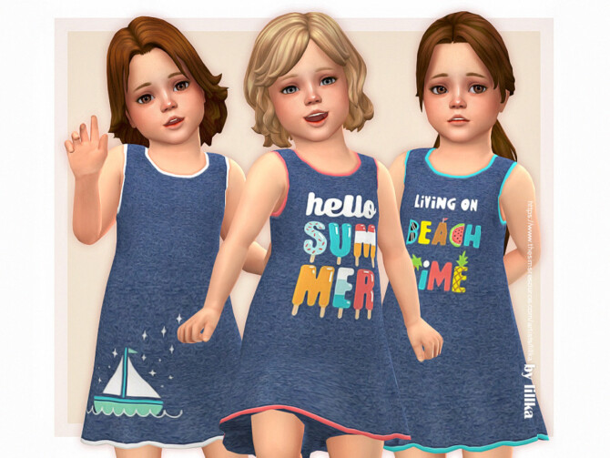 Sims 4 Lola Dress by lillka at TSR