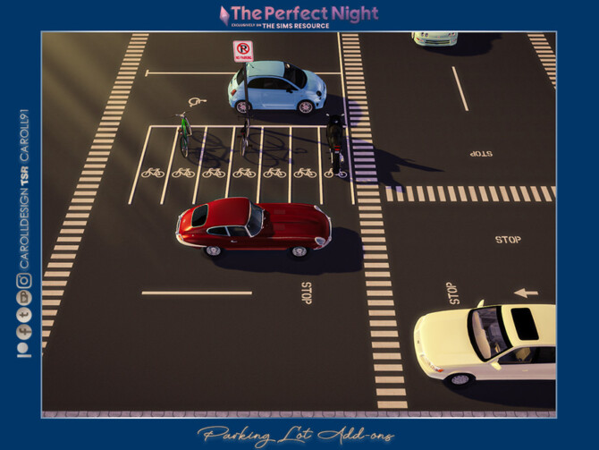 Sims 4 The Perfect Night Parking Lot Add ons by Caroll91 at TSR
