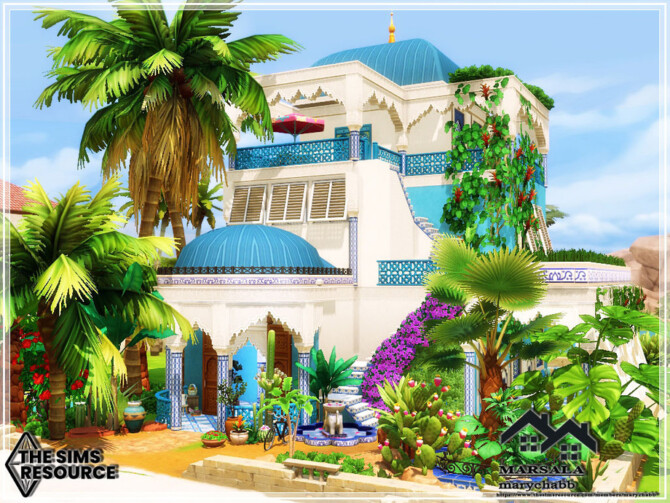 Sims 4 MARSALA house by marychabb at TSR