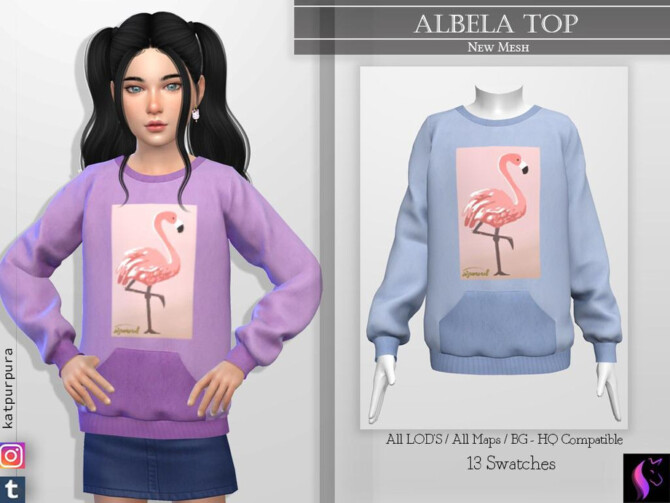 Sims 4 Albela Top by KaTPurpura at TSR