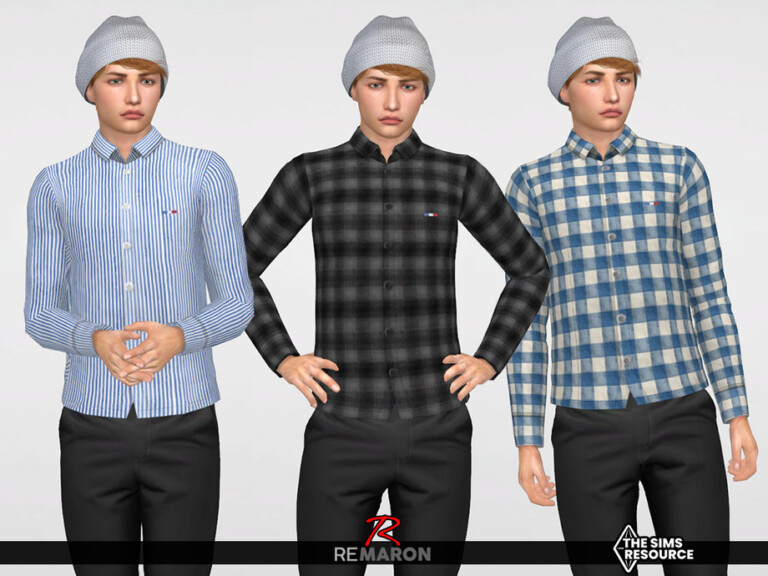 Formal Shirt 05 for Male Sim by remaron at TSR » Sims 4 Updates