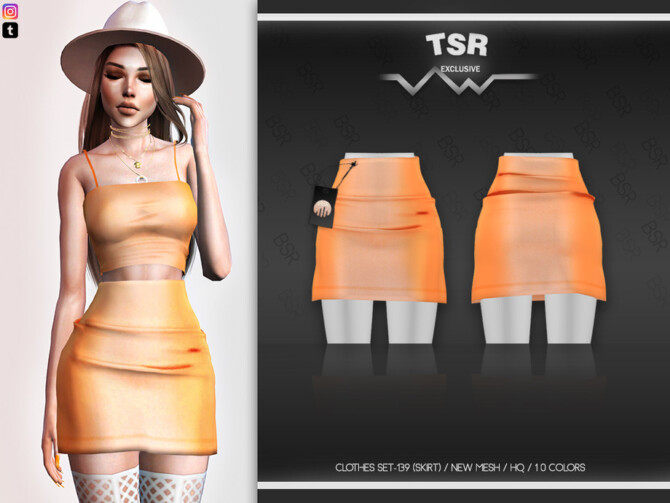 Sims 4 Clothes SET 139 (SKIRT) BD499 by busra tr at TSR