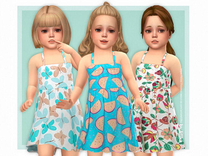 Sims 4 Penny Dress by lillka at TSR