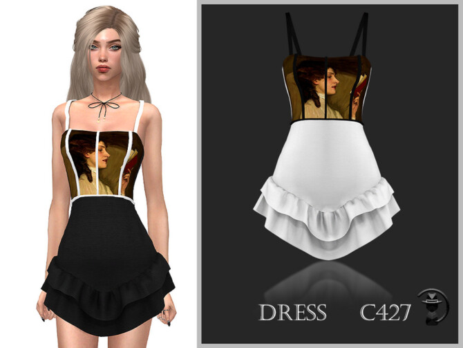 Sims 4 Dress C427 by turksimmer at TSR