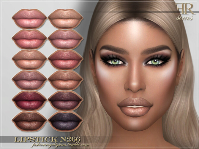 Sims 4 FRS Lipstick N266 by FashionRoyaltySims at TSR