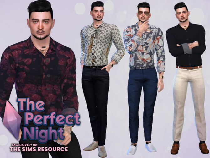 Sims 4 The Perfect Night Xavio Shirt by McLayneSims at TSR
