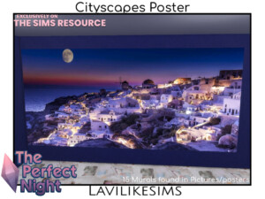 The Perfect Night LLS Cityscapes Poster by lavilikesims at TSR